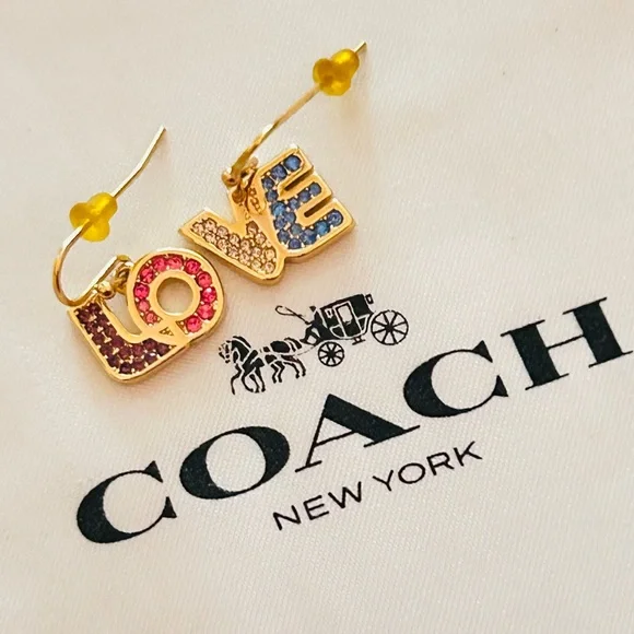 Coach Rainbow Love Earrings - Picture 11 of 12